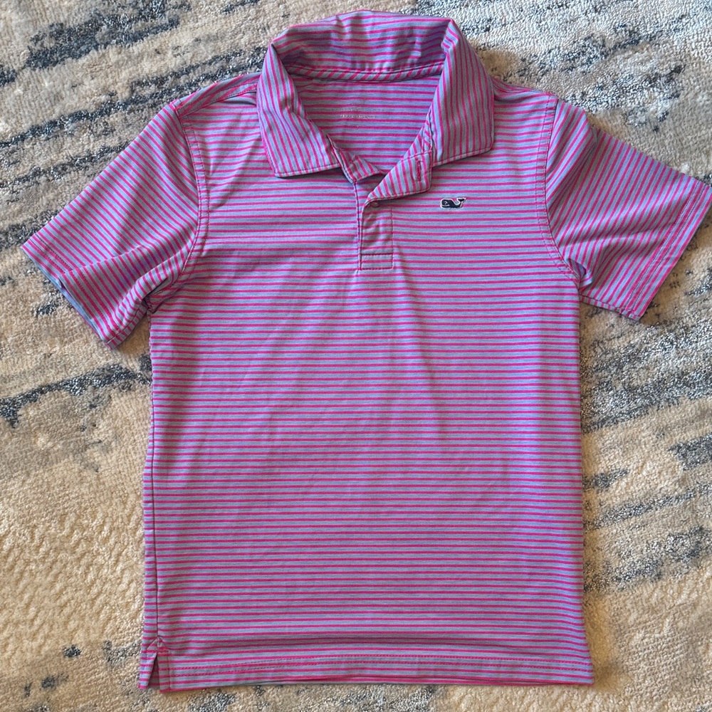 Pink and Blue Boys Polo Shirt